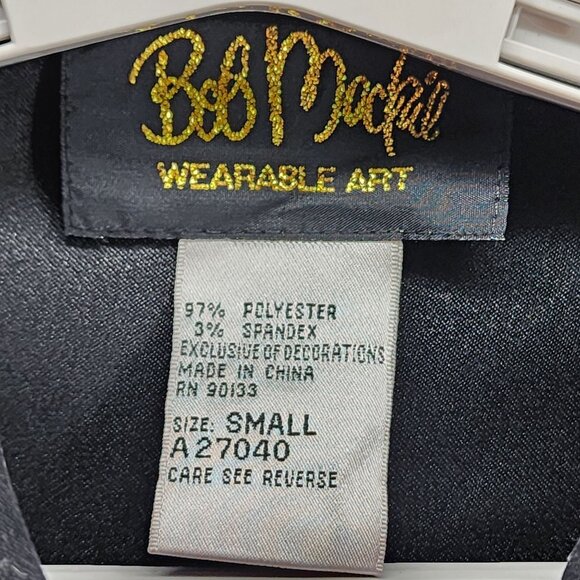 Bob Mackie Women’s Size Small Wearable Art Christmas Tree Button Shirt 40" Chest - Picture 3 of 10